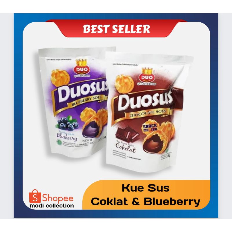 Duosus Kue Sus Coklat Lumer Soes Coklat Bluberry Kering Modi Collection Medan