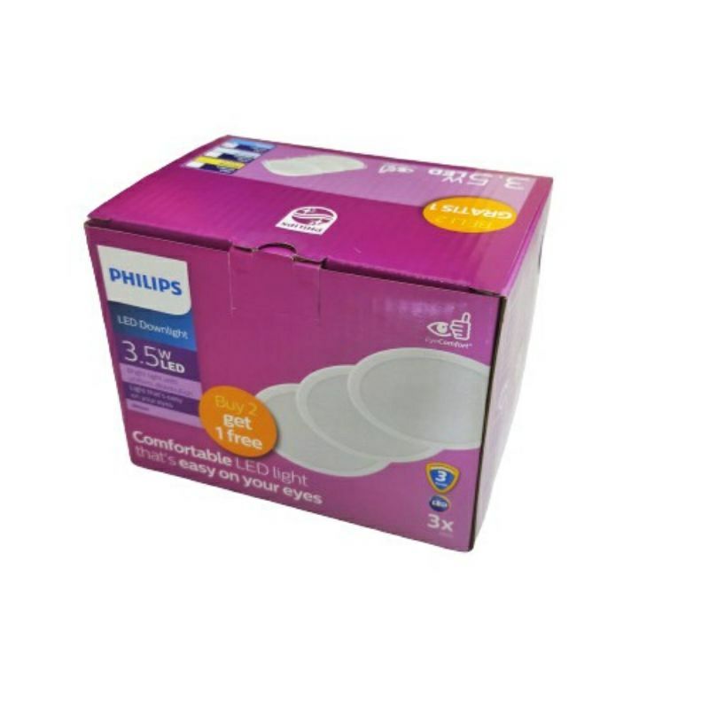 LAMPU PHILIPS DOWNLIGHT LED MESON PAKET 3PC