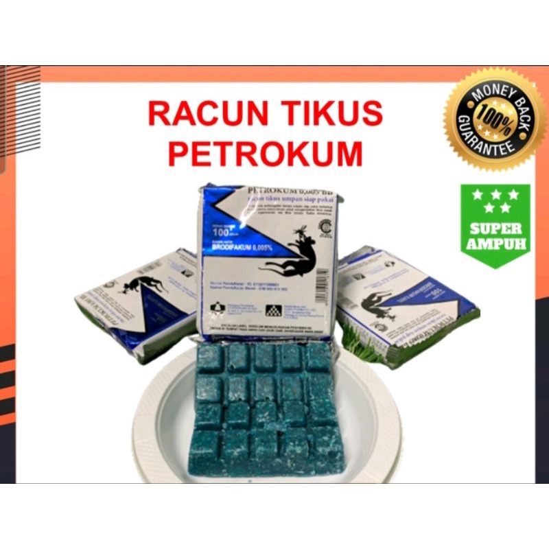 1 saset petrokum pembasmi tikus mati kering racun tikus simple pemakaian