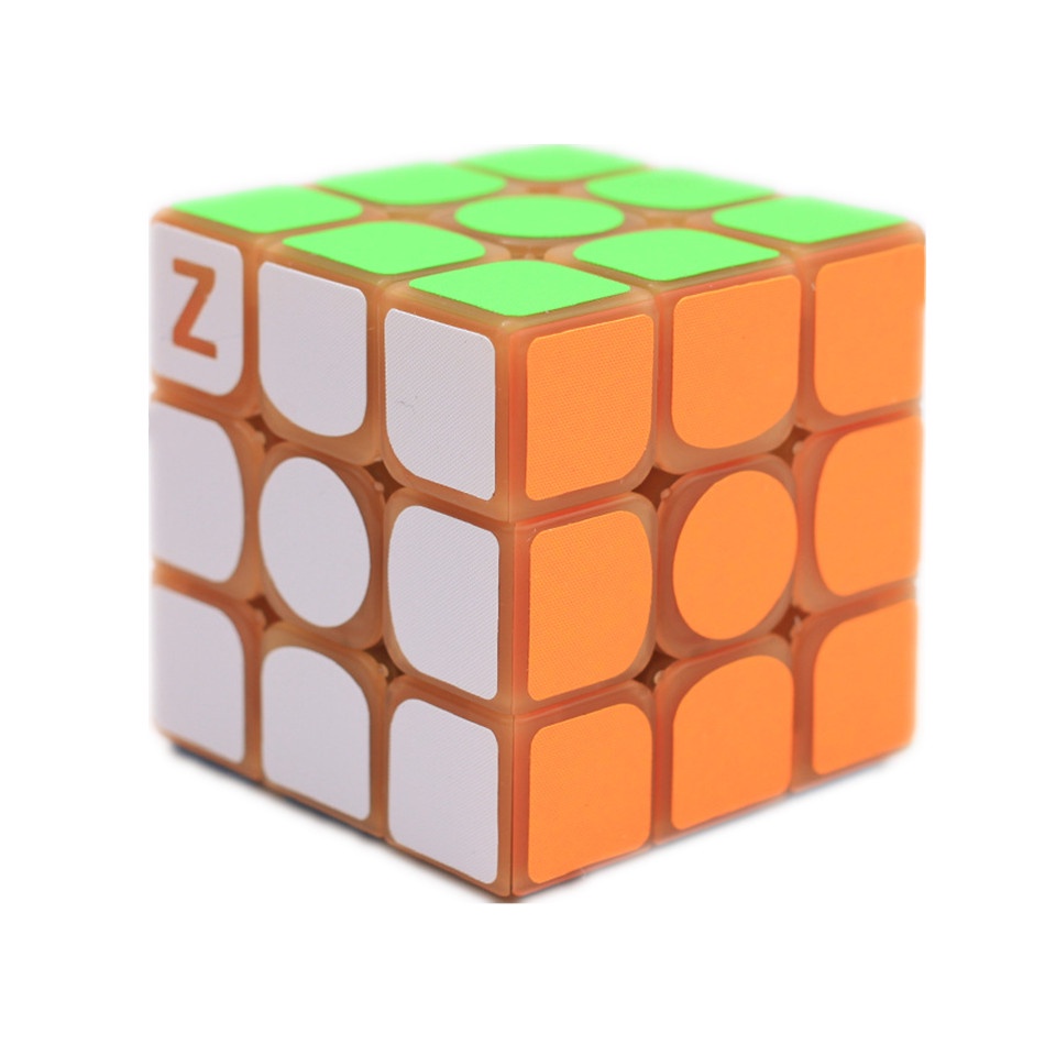 Zcube Mainan Kubus Rubik 3x3 X 3 Glow in the Dark Untuk Edukasi Anak&amp;amp;Kubus Klasik Untuk Edukasi