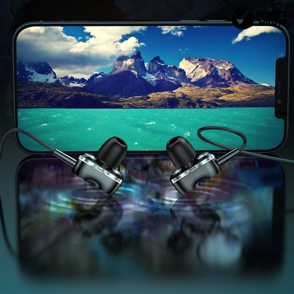 (VNEP) (Berkabel) K9 Universal Dynamic Heavy Bass Stereo In-ear Phone Earphone dengan Mic