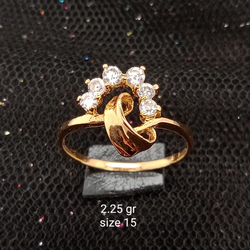 Cincin emas 17K - 2.25 gr kadar 750 - 3970