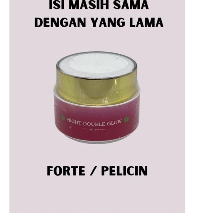 ⇐ Night Double Glow Cream Malam Premium NR Glow RJNSKIN Pelicin Pemutih Wajah Penghilang Flek ➹