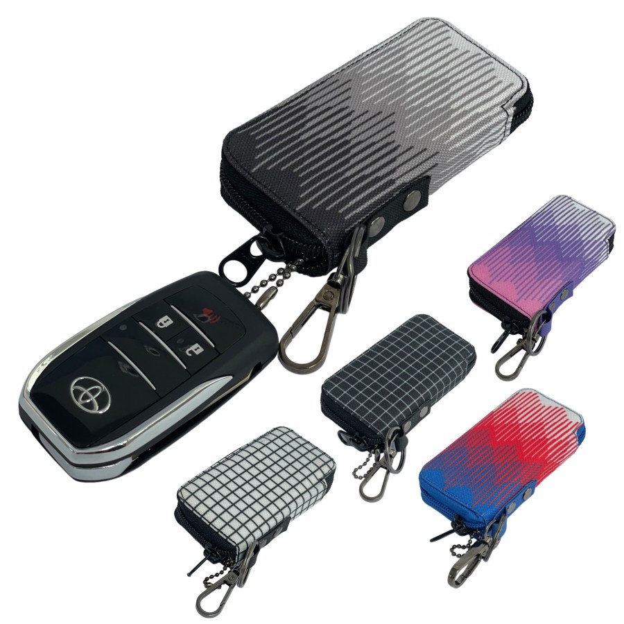 Dompet STNK - Dompet STNK Mobil - Dompet kunci STNK - Dompet Kunci keyless mobil - Gantungan motor - Gantungan kunci mobil - Gantungan kunci STNK 2 slot - Gradasi ungu - DS56