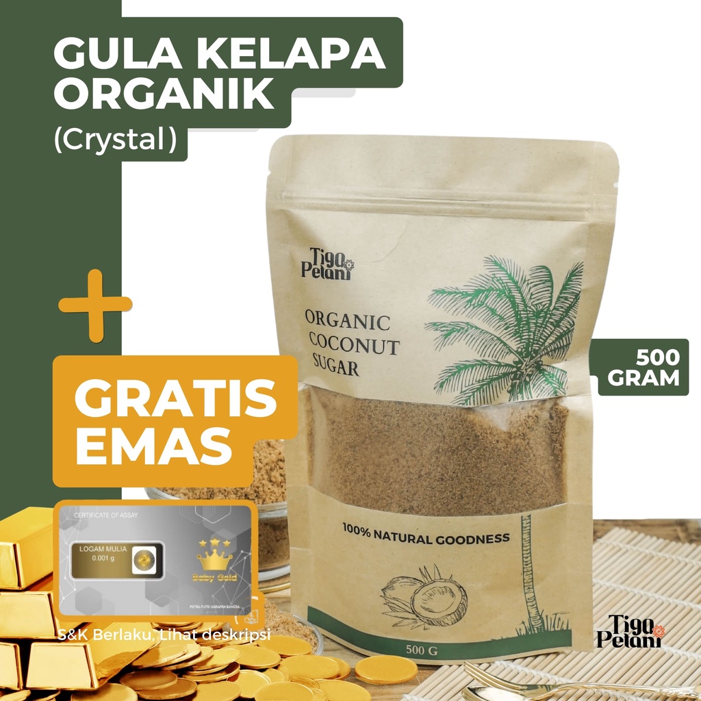 

Coconut Sugar /Gula Kelapa Organik Tiga Petani - 500g
