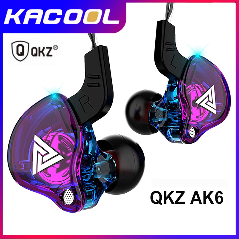 QKZ AK6 QKZ AK6 Pro QKZ AK6 Max with Mic In-Ear Earphone HiFi Fever Bass Earphone Sport Gaming Headset