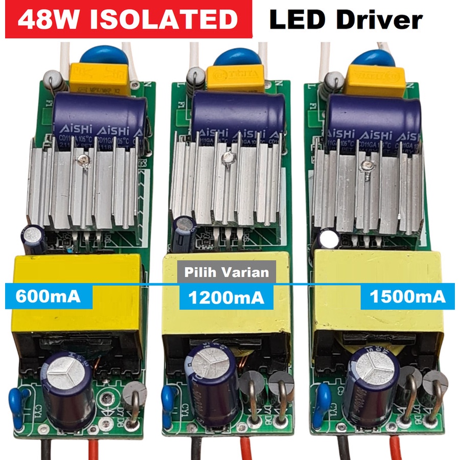 LED driver HPL 48W ISOLATED 600mA 1200mA 1500mA Akuarium Aquascape PJU