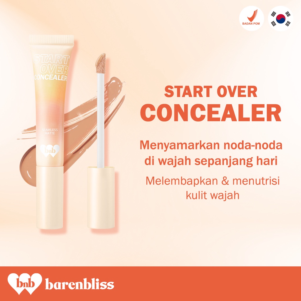 BNB Barenbliss Korean Bloomatte Start Over Concealer「Full Converage | Tahan Lama 24 Jam」