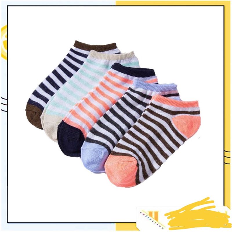 Kaos Kaki Wanita Semata Kaki Motif 3 Baris Murah