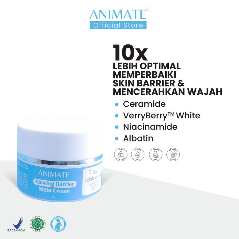 Animate Glowing Barrier Series 5 in 1 (Day Cream | Night Cream | Facial Wash | Essence Toner | Serum)