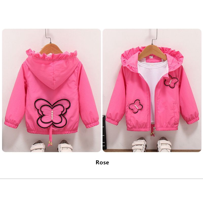 jaket anak import perempuan kupu kupu lucu terbaru dan termurah