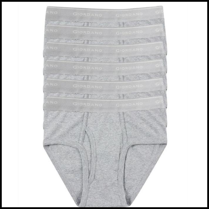 Promo Celana Dalam Pria Giordano Grey Isi 6