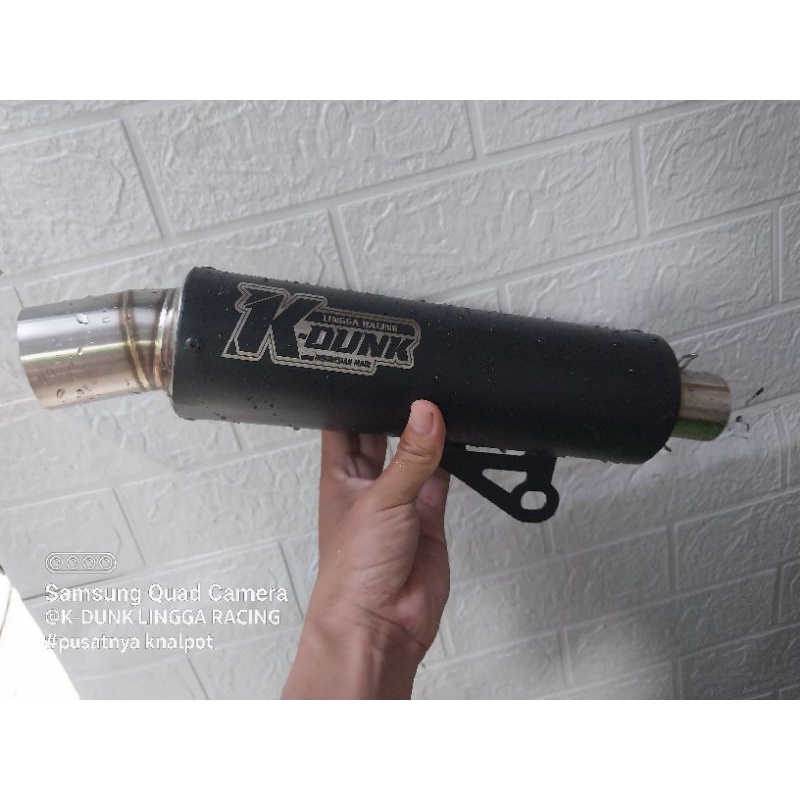 Slincer Knalpot K-Dunk Black powder coating Gratis Laser Nama