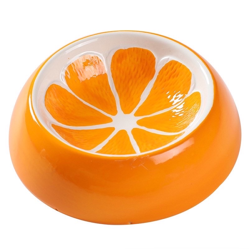 Ceramic fruit pet bowl