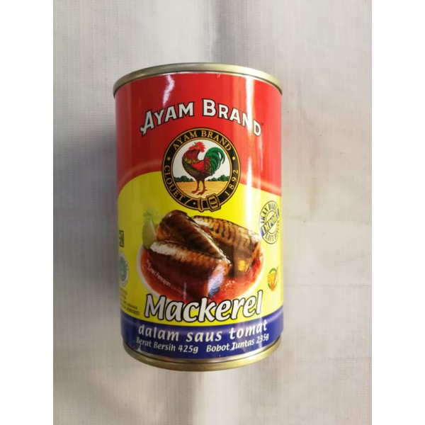 

Ayam brand mackerel 425gr sarden makarel