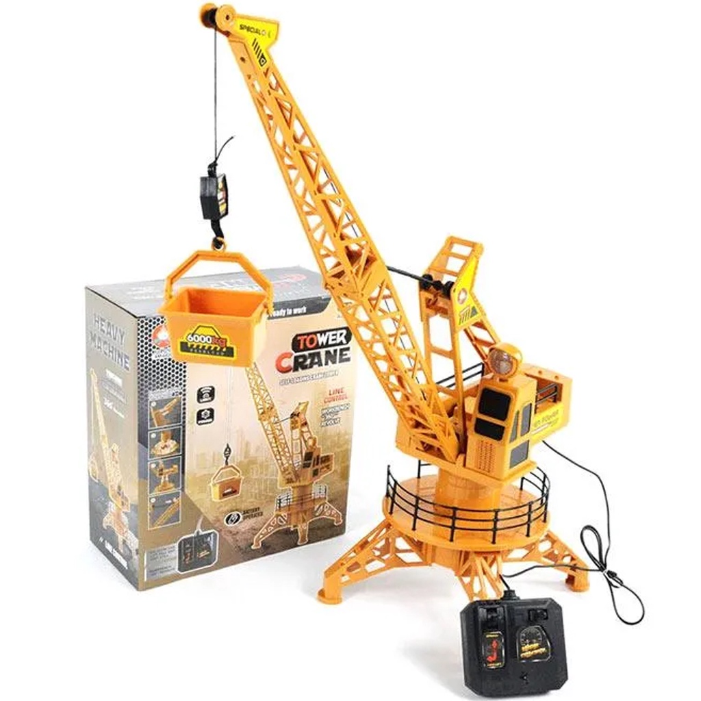 Mainan menara derek Crane Tower Remote Control JUMBO Super Power Crane/ Remot Kontrol Crane REMOTE CONTROL TRUCK CRANE JUMBO / permainan alat berat.