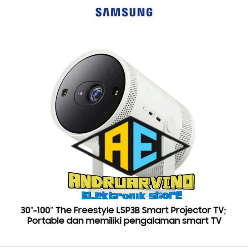 Samsung Lifestyle TV Smart Proyektor The Freestyle FHD [SP-LSP3BLAXXD] Garansi Resmi SEIN