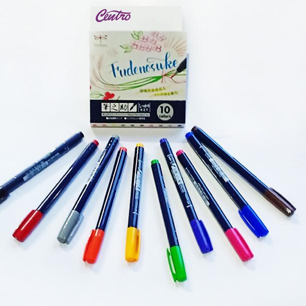 

Tombow Fudenosuke Brush Pen Hard Tip Set 10 Kuas Lettering Kaligrafi
