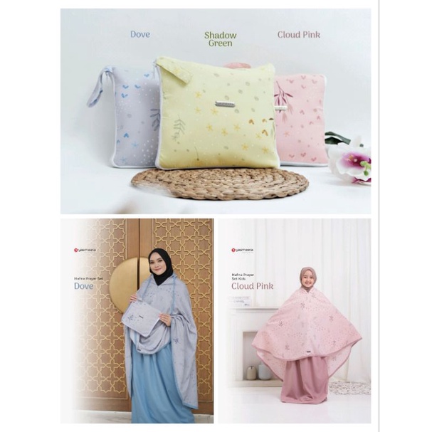 [AGEN RESMI] HAFNA PRAYER SET BY YASMEERA UKURAN DEWASA REMAJA DAN ANAK BAHAN KATUN PALTON Printing 