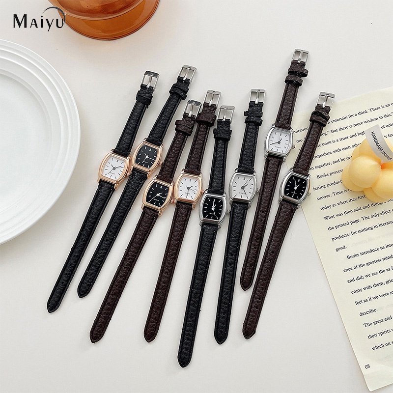 Jam Tangan Wanita A0041 Jam tangan kuarsa retro kepribadian sederhana