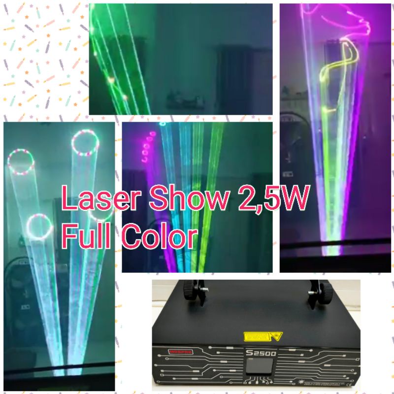 Lampu Laser show 2,5W Full Color