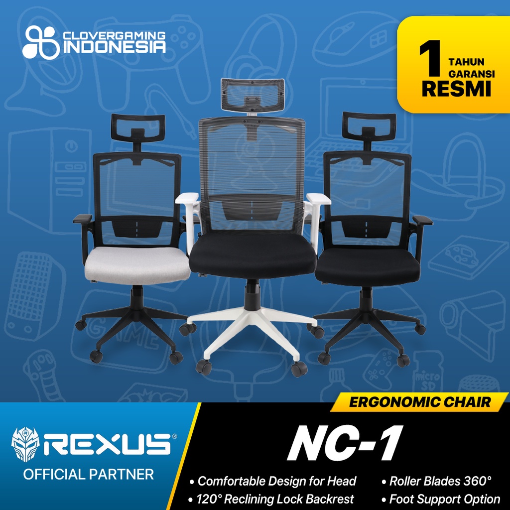 Rexus NC-1 / NC1 Ergonomic Office Chair- Kursi Kantor
