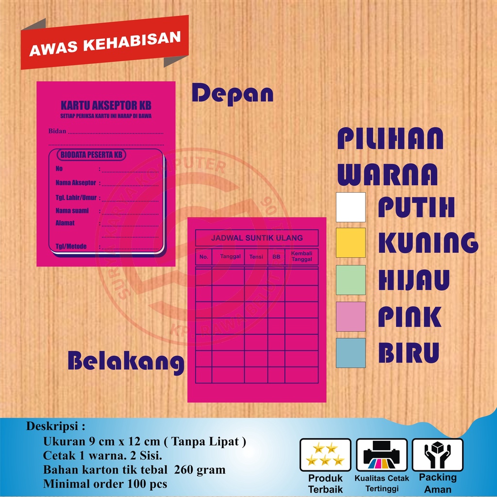 

Kartu Akseptor KB Kecil