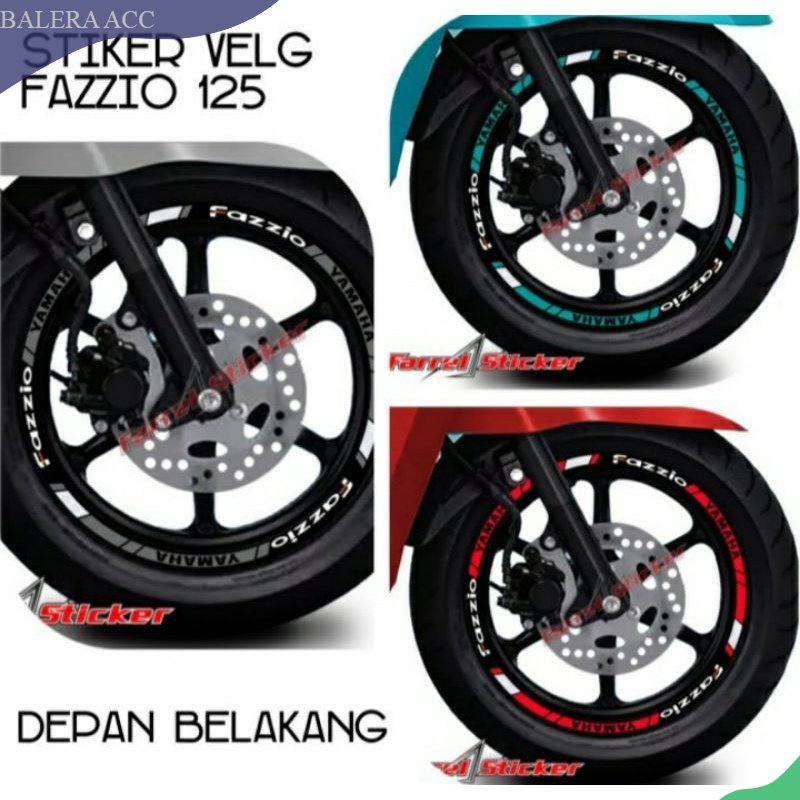 Stiker Velg Fazzio Stiker Pelek Fazzio 125 Menyala