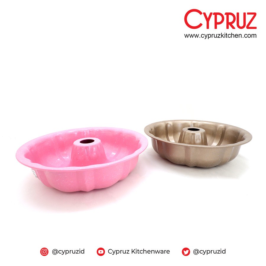 CYPRUZ AK-0670 Loyang Pudding Marissa Cake Pan Marble Non Stick 24 cm