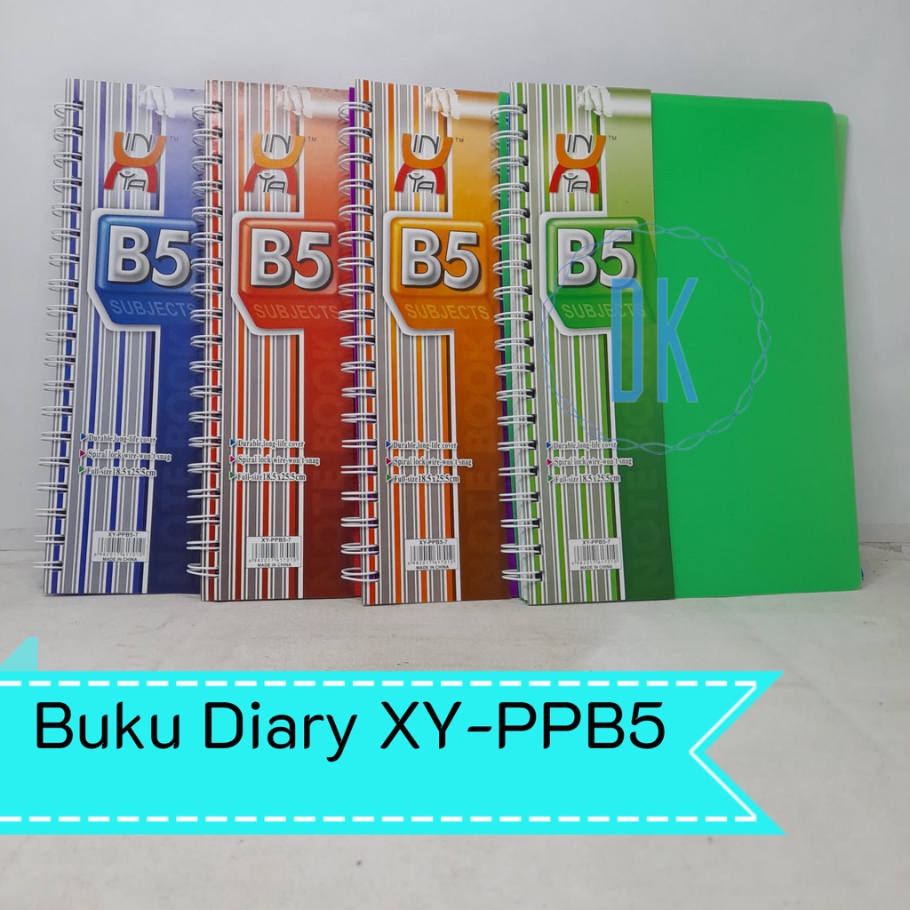 

Buku Tulis Notes Diary Ring Notebook B5 PP Softcover XY-PPB5-7