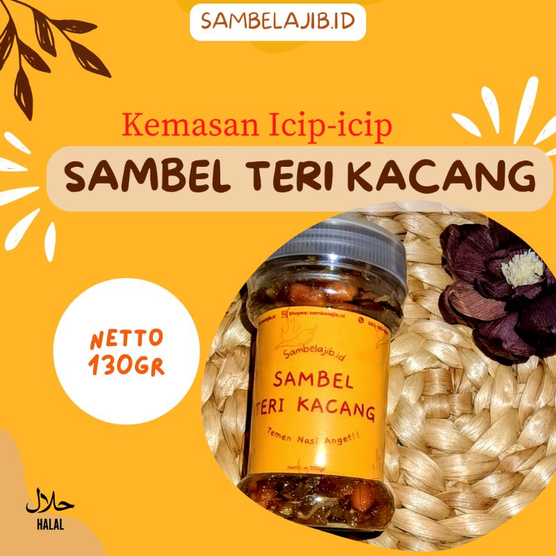 

Sambel Teri Kacang Halal Higienis dengan kemasan 130Gram