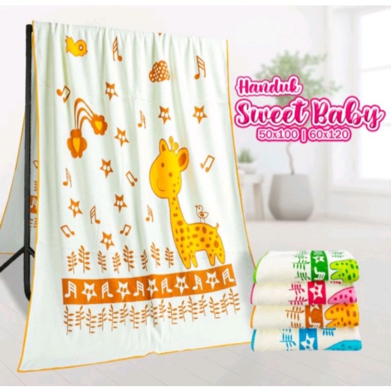 handuk baby lembut jumbo tebal merek sarang lebah 60*120 halus