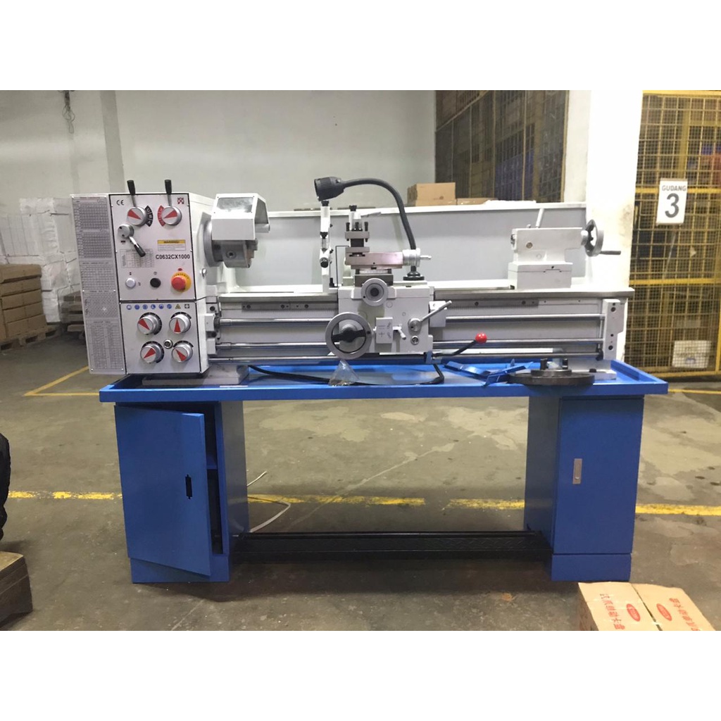 Mesin Bubut CO632C 1 Meter 1Phase / Mesin Bubut Besi Terbaik