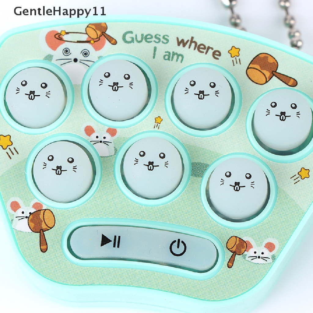 Gentlehappy Mini Console Game Machine Mainan Gantungan Kunci Hamster Mini Genggam Portable Anak id