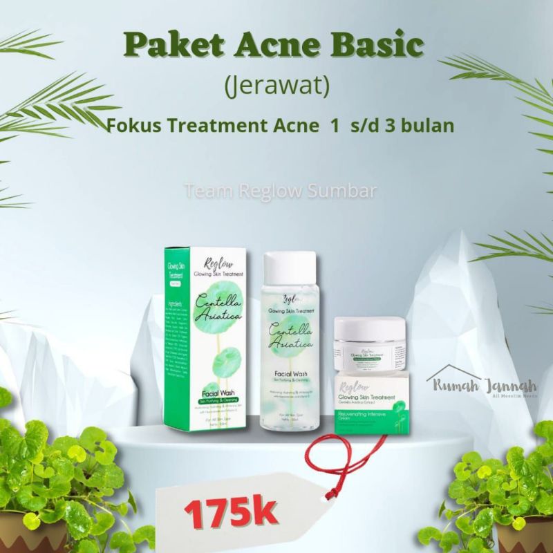 [COD bisa] Paket Acne Perwatan tahap 1 jerawat Skincare Reglow Dr sindy Jerawat Anak kuliahan paket hemat pemula glowing whitening pori kusam flek aman bumil busui acne glowing cerah alami tanpa merkuri extract alami brightening padang sumbar payakumbuh