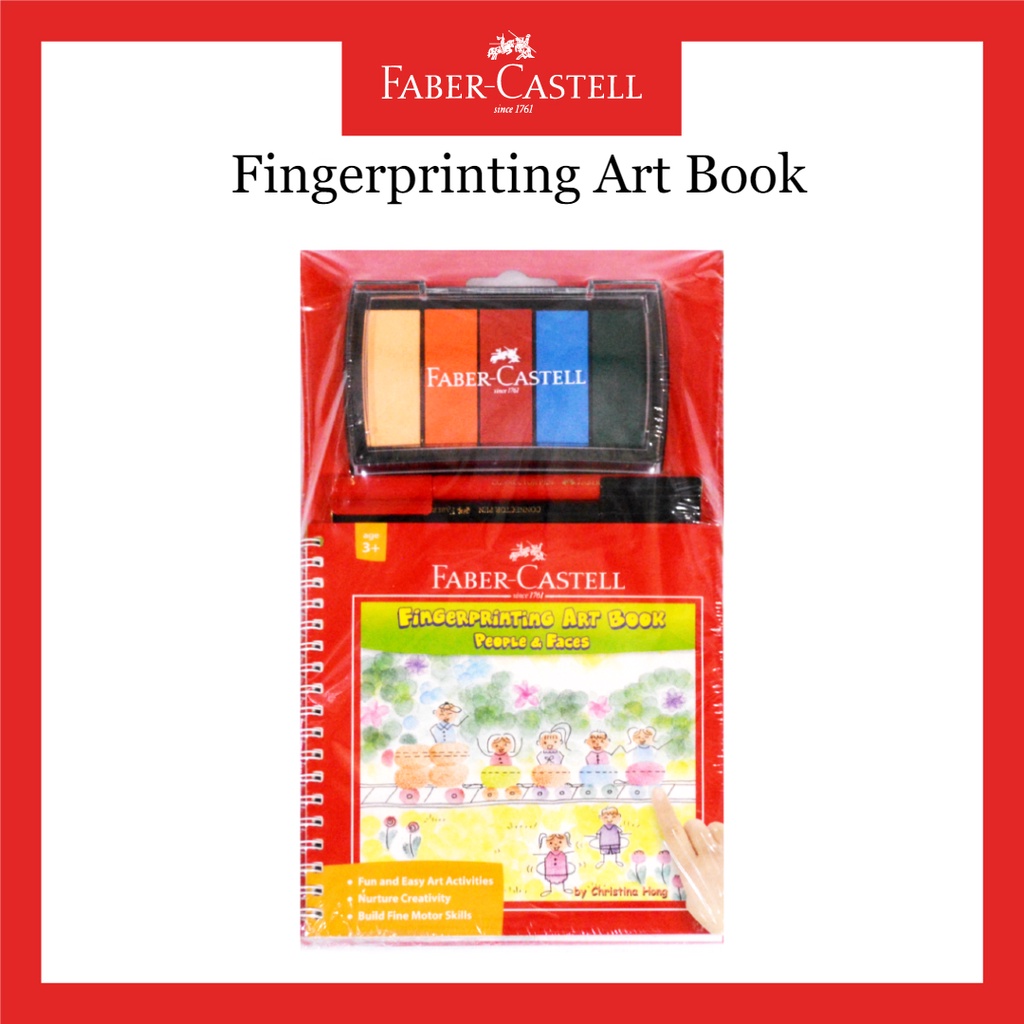 

Finger Printing Art Set Book Faber Castell / Mewarnai Dengan Jari / Fingerprinting Art Book