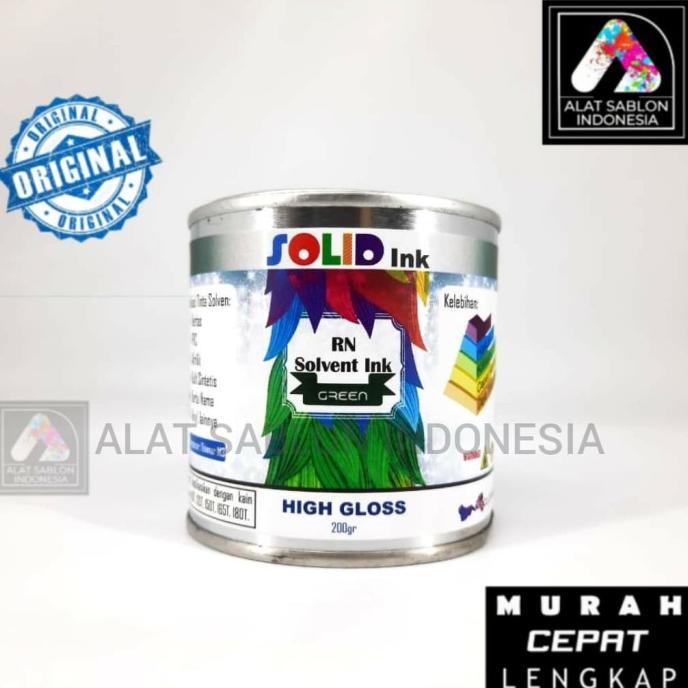 

TINTA SABLON PVC SOLID INK GREEN HIJAU 1KG