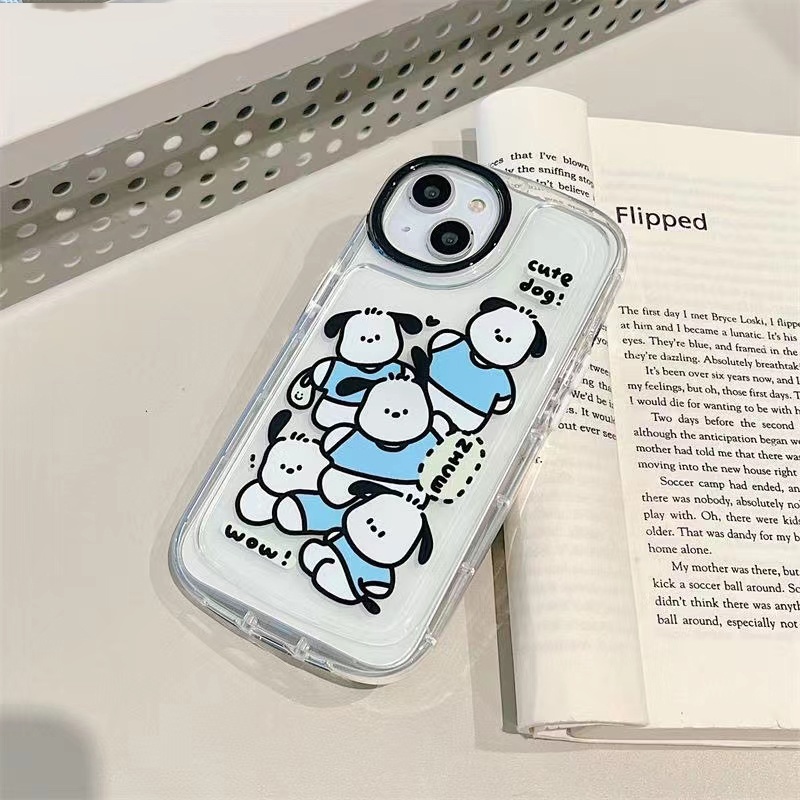 Soft Case Silikon TPU Motif Anjing Lucu Untuk IPhone 13 14 12 11 Pro XS Max X XR 8 7 6 6S Plus