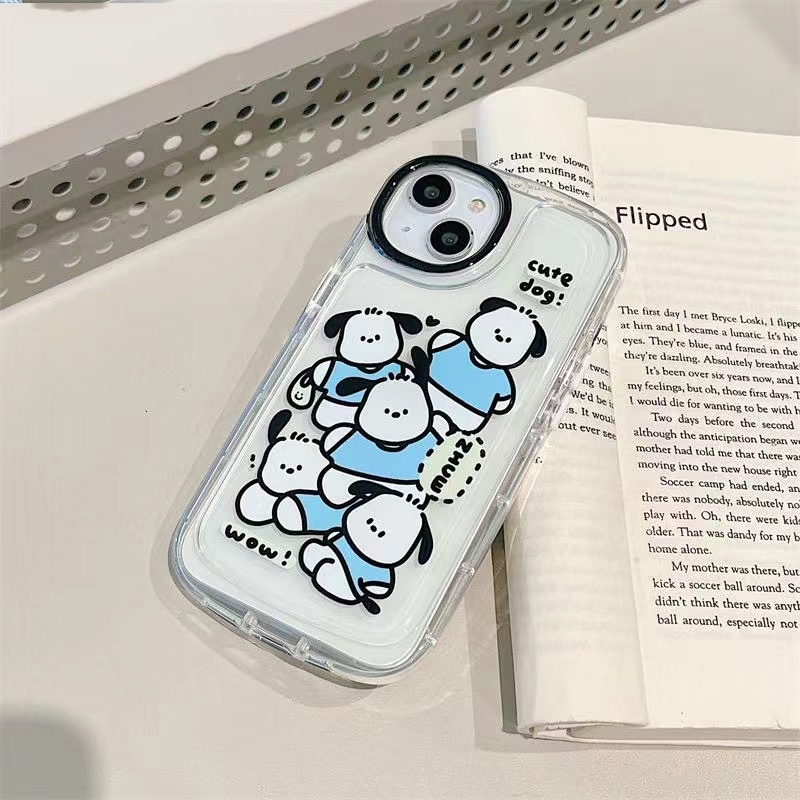 Soft Case Silikon TPU Motif Anjing Lucu Untuk IPhone 13 14 12 11 Pro XS Max X XR 8 7 6 6S Plus