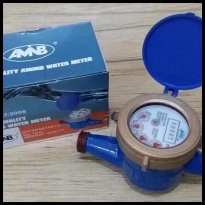METERAN AIR DRAT KUNINGAN BODY BESI MEREK AMNB 1/2&quot;