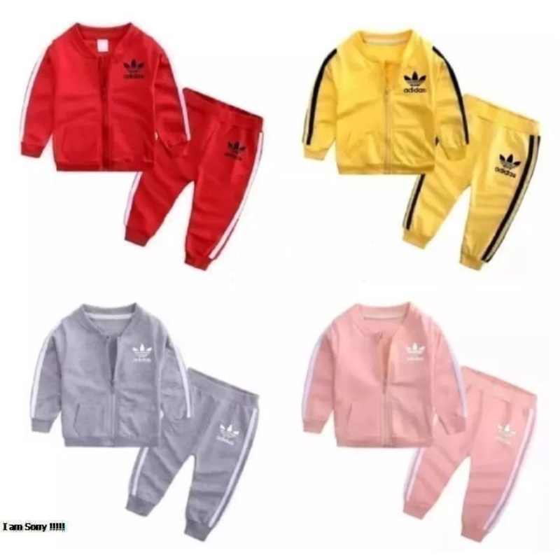 [1-5T] SETELAN OLAHRAGA JAKET JOGGER TRAINING ANAK UNISEX LAKI LAKI PEREMPUAN 0-5 TAHUN / SETELAN LENGAN PANJANG JAKET SWEATER OLAHRAGA