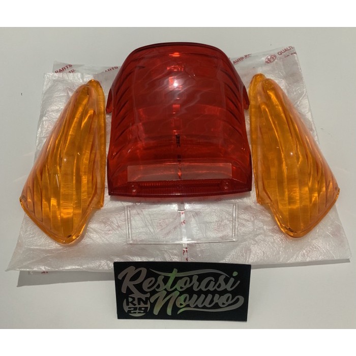 Mika lampu belakang nouvo lele HMA set kaca lampu nouvo lama HMA stop