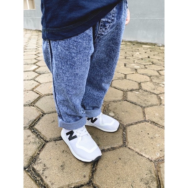 kaffel denim pants unisex | denim pants unisex littlecaim | celana jeans anak | celana anak unisex