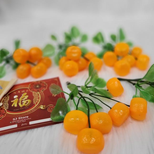 Hiasan imlek jeruk kecil dekorasi cny - Isi 3/bhn bgs..
