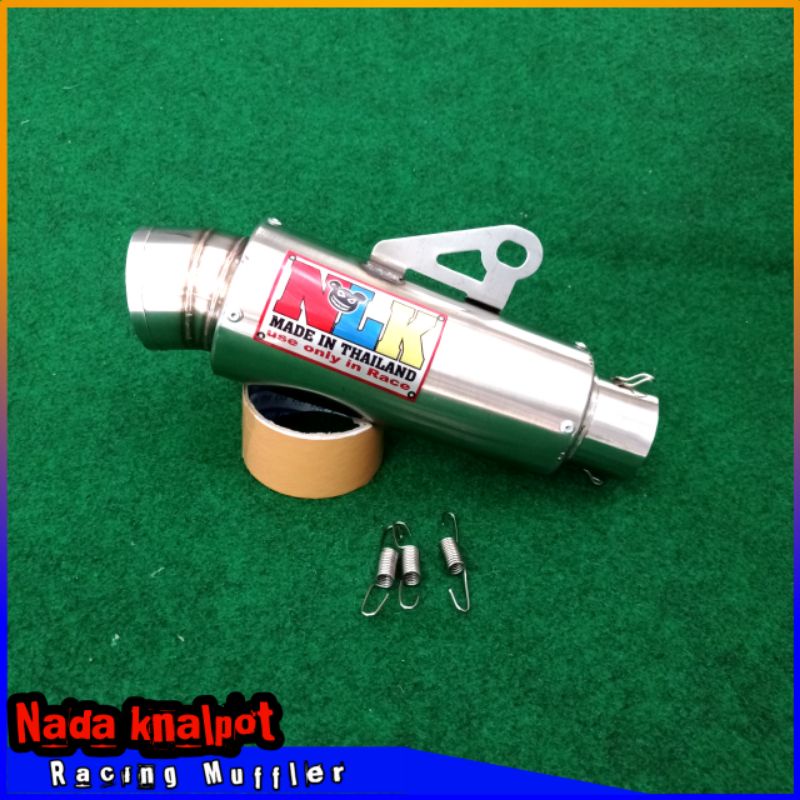 Knalpot NLK inlet 50mm slincer only/ silincer knalpot NLK/ selencer knalpot motor recing NLK
