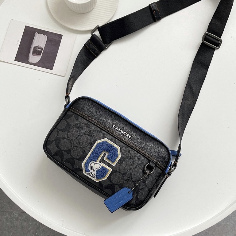 （Shopee Live）4027-9 4027 coach men Shoulder bag Cross body bag camera bag  xjb