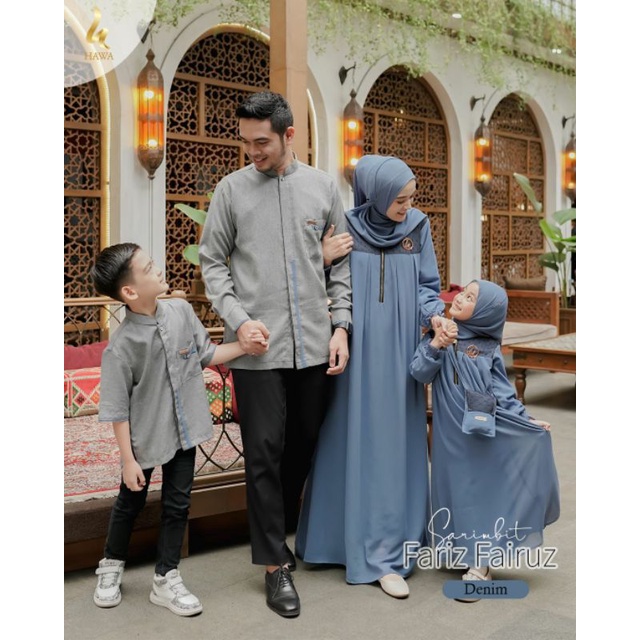 [PRE-ORDER] Couple Lebaran 2023 Fariz Fairuz by HAWA/ Sarimbit lebaran 2023/gamis lebaran simole/gam