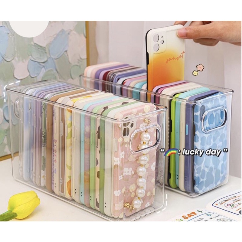 READYSTOCK - tempat penyimpanan rak case hp / penyimpanan box lainnya