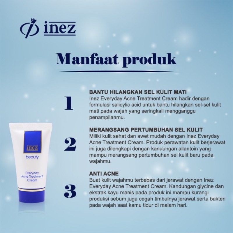 Inez Everyday Acne Treatment Cream 12GR