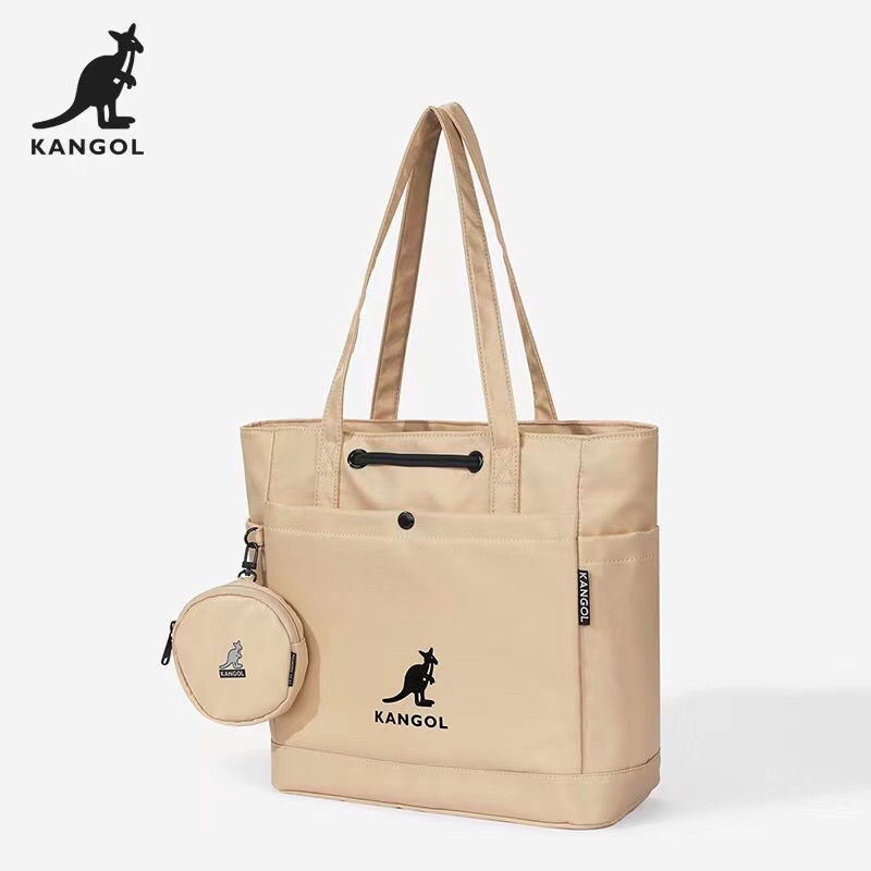 sera otentik kangol kanguru tote bag medium kapasitas besar komuter tas tahan air mahasiswa komputer tas bahu all-match